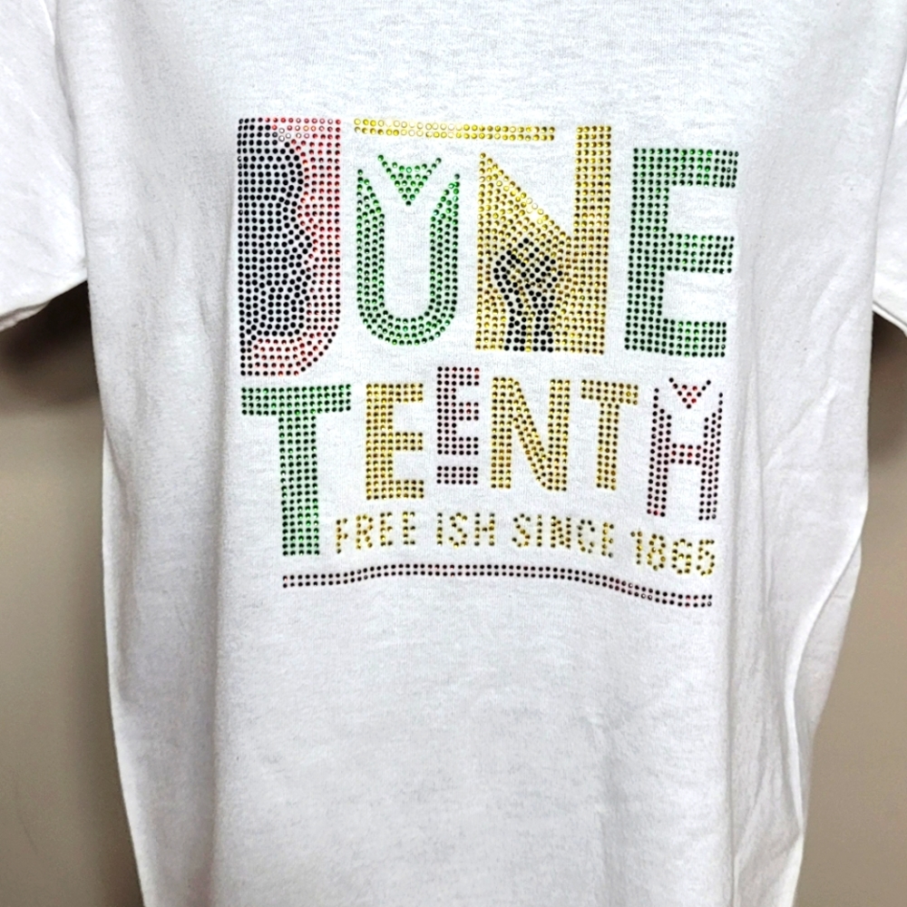 Juneteeth Custom Rhinestones design T shirts
